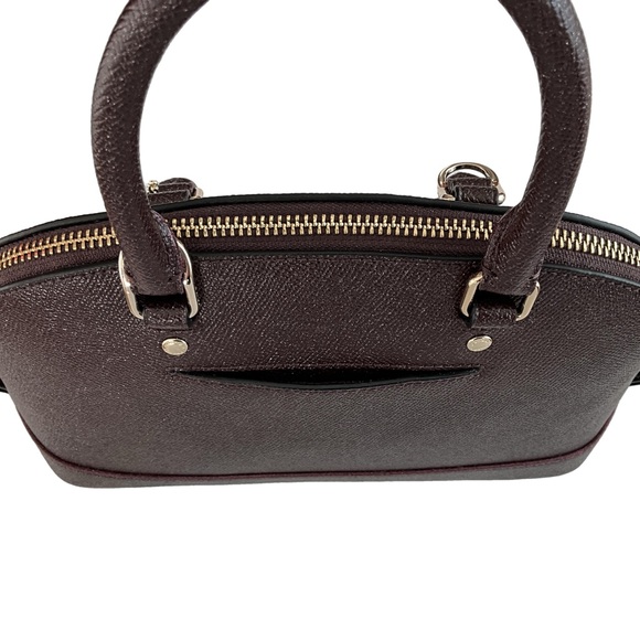 NWT Coach Mini Sierra Dome Satchel Oxblood Leather - Picture 4 of 6